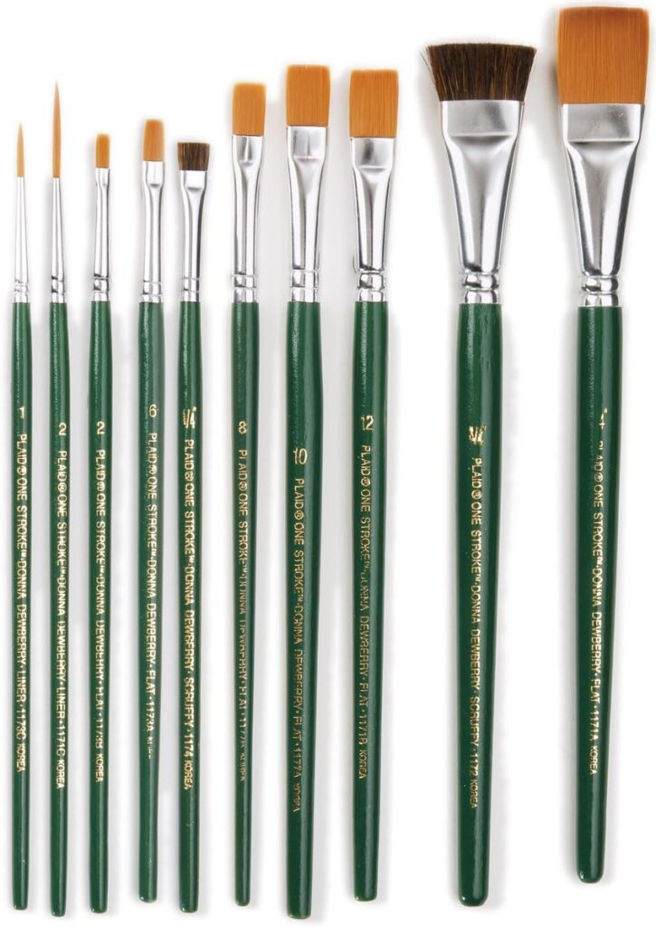 One Stroke Brush Set-10/Pkg